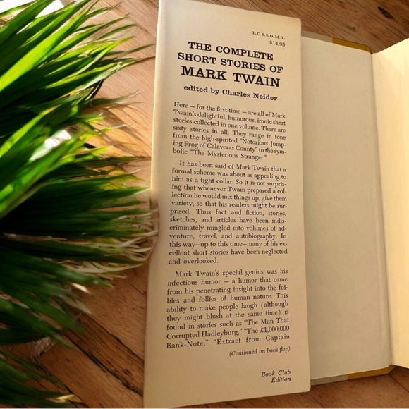 VINTAGE 1957 The Complete Short Stories of Mark Twain Hardcover Book - Picture 5 of 11